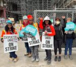 Carpenters Union picket at Woodbine Racetrack and Casino: the strike goes on